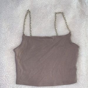 GARAGE Chain strap crop tank